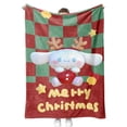thumbnail image 5 of Manta de franela con estampado navideño Cinnamoroll para todas las estaciones, 5 of 5