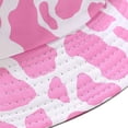 thumbnail image 5 of CoCopeanut Topi Motif Sapi Mode Baru Topi Ember Hitam Putih Topi Nelayan Dapat Dibalik Topi Musim Panas untuk Wanita Topi Pantai Wanita Gorras Panama, 5 of 6