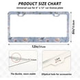 thumbnail image 3 of Coolnut Herb and Wildflower License Plate Frames 2pcs, Aluminum Universal Car License Plate Holder with Elliptical Hole for US Vehicles, 12"x 6", 3 of 7