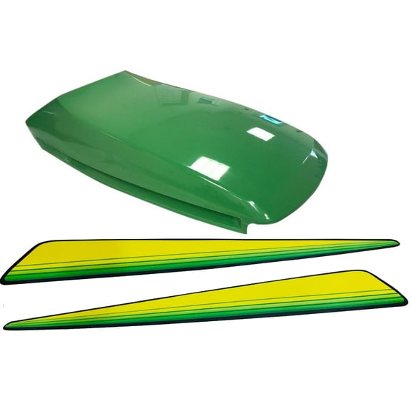New Kumar Bros USA Upper Hood With LH & RH Decal Set Fits John Deere GX345 GX355