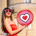 thumbnail image 2 of PMU Valentine's Day Only Hearts 18in Mylar-Foil Balloons (10/pkg) Pkg/1, 2 of 7