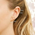 thumbnail image 3 of Cterwk 4 Pair 316L Stainless Steel Hoop Earrings Huggie Hoop Earrings Helix Lobes Hinged Sleeper Earrings for Men Women, 8mm 10mm 12mm 14mm, Silver, 3 of 5