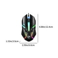 thumbnail image 5 of PONPRNGY Luminous Keyboard and Mouse Set Hovering Keyboard Mechanical Feeling Gaming Mouse and Keyboard Colourful RGB Lights Wired Keyboard Wired Mouse, 5 of 9