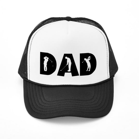 CafePress - Golf Dad - Adjustable Unisex Printed Trucker Hat with Mesh Back