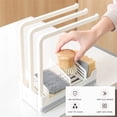 thumbnail image 4 of Inteprter Estante para fregadero, estante de drenaje de plástico ABS montado en encimera, estante organizador de almacenamiento para fregadero de cocina Organizadores de utensilios de cocina Gris Inteprter HA004852-02, 4 of 6