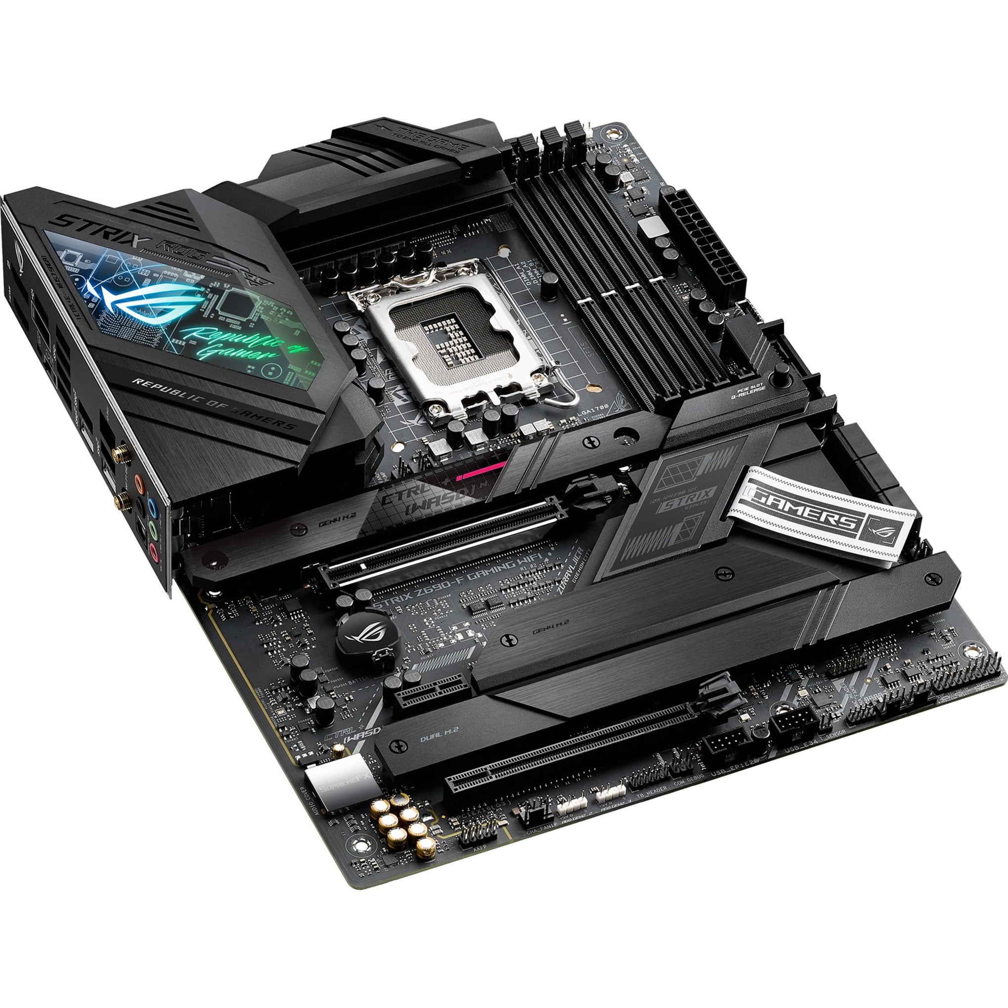 Asus ROG Strix Z690-F GAMING WIFI Desktop Motherboard - Intel Chipset - Socket LGA-1700 - Intel Optane Memory Ready - ATX