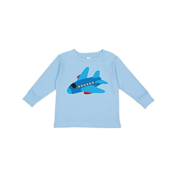 Inktastic Jet Airplane Childs Plane Boys or Girls Long Sleeve Toddler T-Shirt