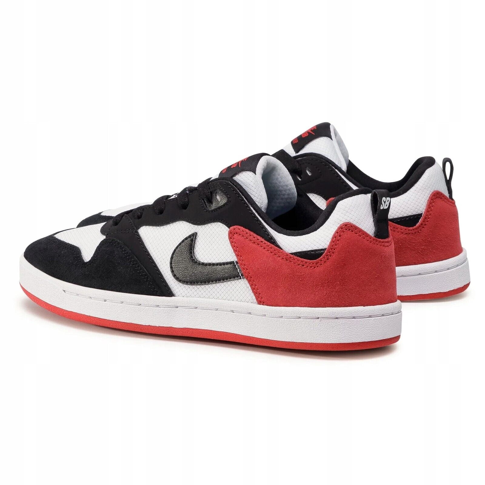 Nike SB Alleyoop Men's Balck/Red Skateboarding Shoes, CJ0882-102 Size 10.5New