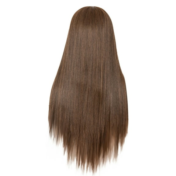 Beauty Under $15 Women'S Fashion Long Straight Hair Wigs Rose Mesh Synthetic Fiber Color 25*15*5