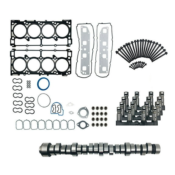 SUSUCAR for Dodge Chrysler Ram Jeep 5.7L 03-08 mds Lifters Camshaft W/Head Gasket Set