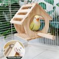 thumbnail image 7 of Parrots Swing Grinding Scratchers Perch Birdhouse Bird Stand Cage Toy Nest Rack Toy Grinding Perch Supplies, 7 of 7