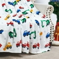 thumbnail image 2 of Home Soft Things Christmas Printed Plush Throw - 50x60" - Holiday Construction, 2 of 7