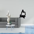 thumbnail image 2 of Escultura Abstracta Moderna De Pensador De Plumas, Colección De Resina, Artesanías Artísticas, Adorno De Escritorio, Figura Decorativa Para Chimenea, Gabinete De Oficina, Sala De Estar, 2 of 8