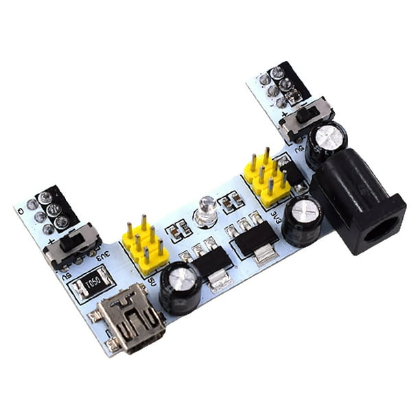 Tablero De 2 Canales MB102 Mini interfaz USB Breadboard módulo de fuente de alimentación USB reutilizable para Arduino