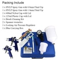 thumbnail image 4 of Juego de pistolas pulverizadoras HVLP Air Gravity Feed Hotorda, 0,8 mm, 150 ml y 1,4 mm, 600 ml, 4 of 7