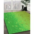 thumbnail image 2 of Ahgly Company Indoor Round Patterned Nebula Green Area Rugs, 6' Round, 2 of 6