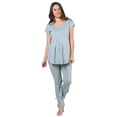 thumbnail image 1 of Conjunto para Embarazo Casual Cómoda en algodón Almacenes Mario Color Gris Talla Unitalla, 1 of 5