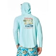 thumbnail image 4 of Chaps Men's Long Sleeve Graphic Hooded Rash Guard with UPF 50+, Sizes S-3XL, 4 of 7
