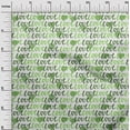 thumbnail image 3 of oneOone Polyester Spandex Green Fabric Valentine Love Heart Sewing Material Print Fabric By The Yard 56 Inch Wide, 3 of 4