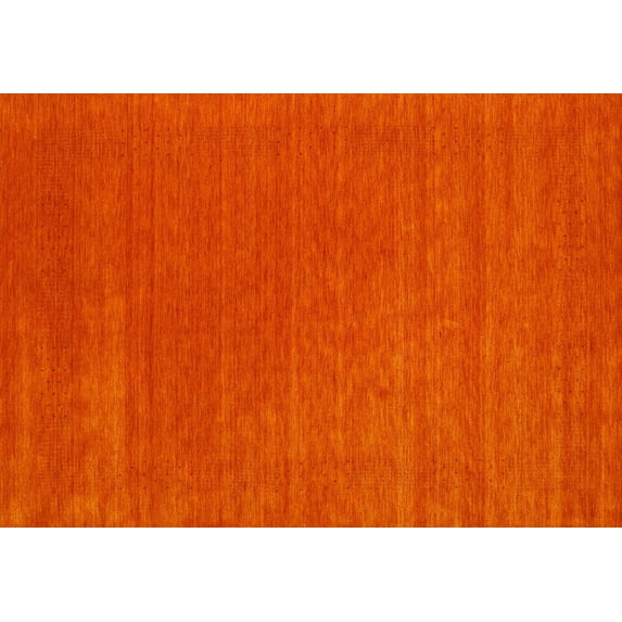 Ahgly Company Indoor Rectangle Contemporary Red Abstract Area Rugs, 5' x 7'