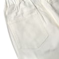 thumbnail image 4 of KIDSCOOL SPACE Toddler & Big Girls Jeans, 18M-13T Simple Desgin Ribbed Waist Stretch Denim Pants,White,7-8 Years, 4 of 6