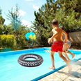 thumbnail image 5 of 4 Pieces Tire Tube Swim Ring Inflatable Tire Pool Floats Inflatable Swim Ring With Handles For Swimming Pool Beach Party Home Decoration (3 Sizes), 5 of 5