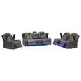 thumbnail image 5 of Hybition Living Room Furniture Set, 3 Pieces,Power Recliner Sofa with LED Light, Reading Light, Wireless Charging, Loveseat with Cup Holders, Storage, Bluetooth Speaker, Single Chair with Storage-Colo, 5 of 5