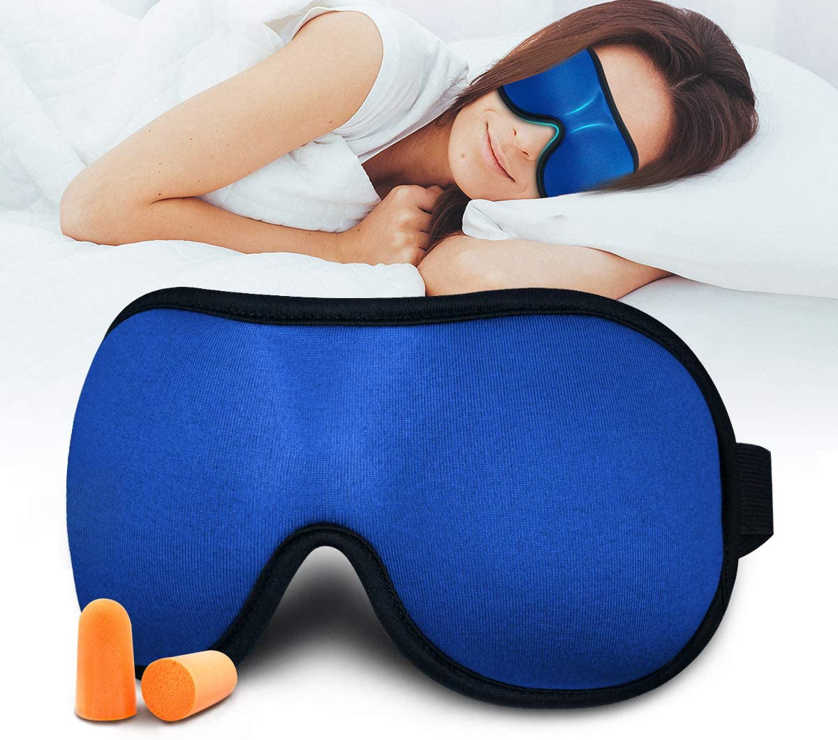 3D Sleep Mask Eye Mask Blindfold Cover for Sleeping Contoured Shape Supersoft Lightweight Comfortable Eyemask Purple 