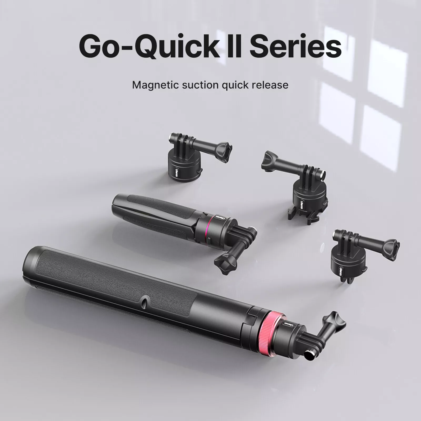 Ulanzi Go Quick II 1.4m Extendable Tripod – Magnetic Quick-Connect Tripod for GoPro Hero 12-5, Insta360 & DJI Action Cameras