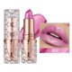 thumbnail image 3 of Lápiz labial Fine Glitter, lápiz labial dorado de arenas movedizas, hidratante, sedoso, rosa sirena, resistente al agua y de larga duración, pomelo y naranja, 3 of 5