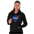 thumbnail image 3 of NASA Santa Claus Christmas Sleigh Hoodie Sweatshirt Women Men Brisco Brands S, 3 of 6