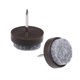 thumbnail image 1 of Almohadillas de fieltro para muebles con clavo Unique Bargains, protector de patas de silla y mesa, 20mm de diámetro, marrón, 16 piezas, 1 of 5