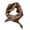 Coffee, variant on Small Triangle Neck Scarf for Women with Buckle Closure Soft Fleece Winter Warm Neck Wrap for Cold Weather