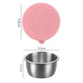 thumbnail image 3 of 1 Set Portable Salad Dressing Container Condiment Containers with Lids, Reusable Stainless Steel Sauce Cups Containers For Picnic and Travel, 3 of 7