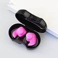thumbnail image 6 of Joernso 1 Pair Bath Earplugs Easy to Wear Professional Non-slip Perfect Fitting Soft Assisted Swimming Comfortable Swimming Earplugs with Storage Box Swim Supply, 6 of 7