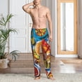 thumbnail image 2 of Balery Vibrant Picnic Food Spread Pantalones de pijama para hombre, pijama ultraligero, pantalón de descanso-Large, 2 of 6