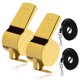 thumbnail image 5 of PAMINGONO 2Ud Silbato Con Cordón Para Exterior Inoxidable Dorado Sonido Fuerte Y Duradero, 5 of 8