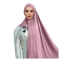 thumbnail image 4 of WCJM FemaleHead Scarf Solid Color Long Scarf Wrap Scarves Cotton Scarf For Women Fashion R, 4 of 4