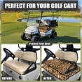 thumbnail image 4 of Whosucclay Leopard Print Thickened Golf Cart Seat Towel Blanket, Wear-Resistant Elastic Golf Cart Seat Cover Towel Blanket for Club Car EZGO Yamaha, 52.36" x 32.28", 4 of 7