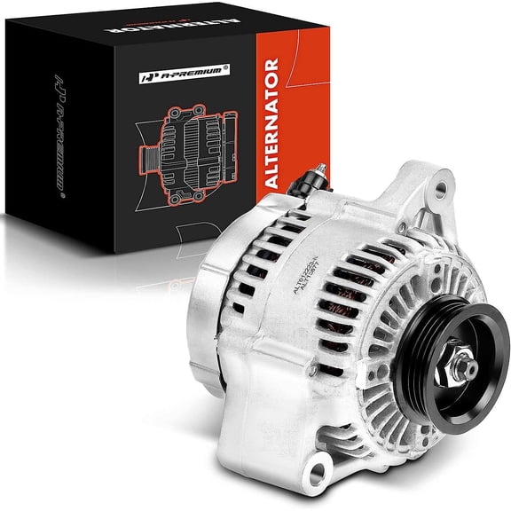 A-Premium Alternator Compatible with Acura Integra 1996 1997 1998 1999 2000 2001 L4 1.8L, 12V 90A CCW 4-Groove Pulley, Replace# 31100P73A0101, AHGA33