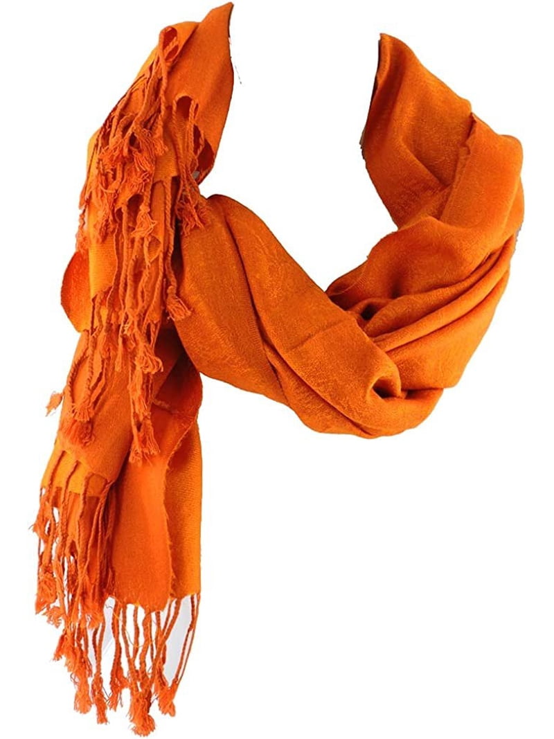 小物 YOKE / STILL JACQUARD LONG STOLE(ORANGE) Women's Shawl Vintage Jacquard Paisley Pashmina Special Occasion