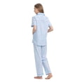 thumbnail image 4 of Kolipajam 106% Cotton Pajamas for Women Long-Sleeve Pjs Cozy Button Down Boyfriend Sleepwear XXL, 4 of 5