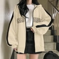 thumbnail image 4 of California Hoodies for Women 2025 Long Sleeve Zip Up Y2K Cute Hoodie with Pockets Hooded Sweatshirt Women Jacket, 4 of 5