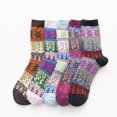 thumbnail image 3 of Dress Choice 5 Pairs Womens Wool Socks Vintage,Womens Winter Soft Crew Warm Soft Socks Thick Knit Cozy Casual Socks for Women Gifts Mixed Color, 3 of 8