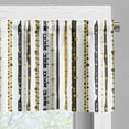 thumbnail image 3 of Ambesonne Victorian Valance Pack of 2, Vertical Lines Rounds, 54"X12", Black Yellow, 3 of 5