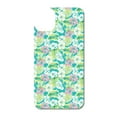 thumbnail image 3 of DistinctInk Custom SKIN / DECAL compatible with OtterBox Symmetry for iPhone 11 (6.1" Screen) - Preppy Pattern - Green Pink White Flowers Floral, 3 of 5