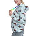 thumbnail image 2 of Balery Dachshund Dog Puppy Pattern Womens Long Sleeve Hoodie, Pullover Hooded Sweatshirt, Kangaroo Pocket Hoodie with Eye-catching Drawstrings-Large, 2 of 7