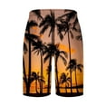 thumbnail image 3 of Njoeus Shorts Mens Swim Trunks Swimsuit Tropical Printed Beach Shorts Bathing Suits Summer Boardshorts with Elastic Waist Drawstring S-6XL (Available in Big & Tall Size), 3 of 4