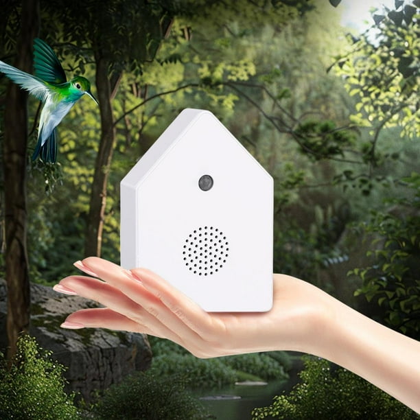 Caja de sonido para canto de pájaros, máquina de sonido portátil para interiores, altavoz para cantar, ideal para patio, sala de estar, dormitorio y