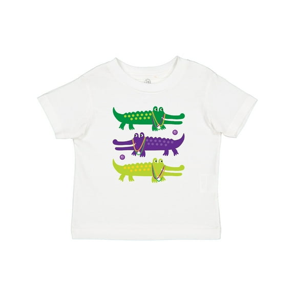 Inktastic Mardi Gras Holiday Alligators Boys or Girls Baby T-Shirt
